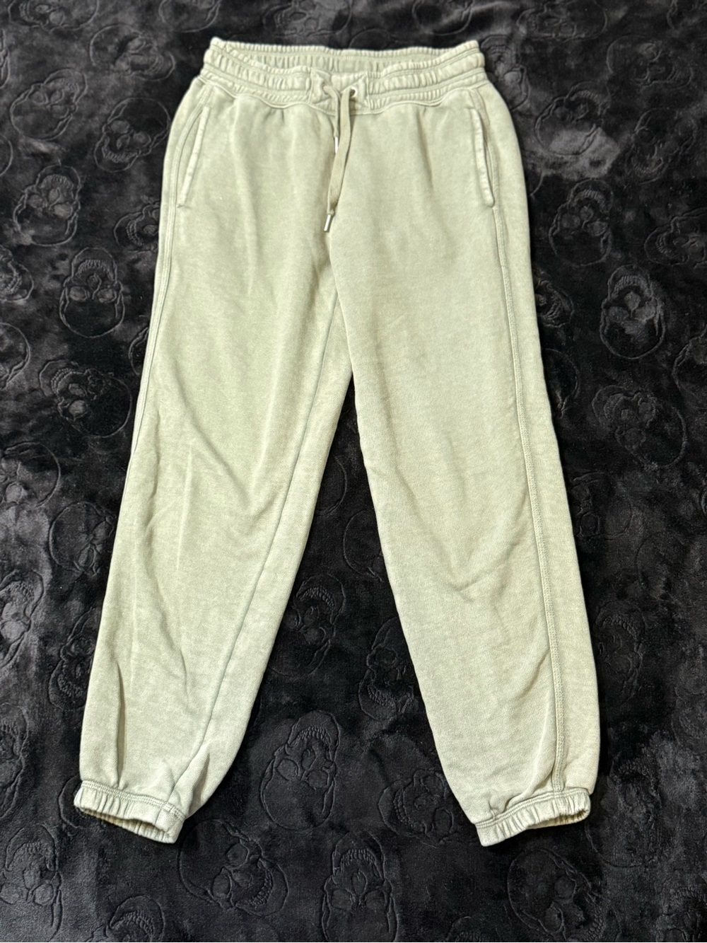 Aerie Sage Green Mineral Wash Jogger Sweatpants Y2K Lounge Athleisure